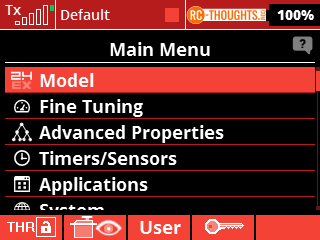 DS-12 Main menu